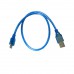 Cable USB To Mini 5pin (0.45M) Blue